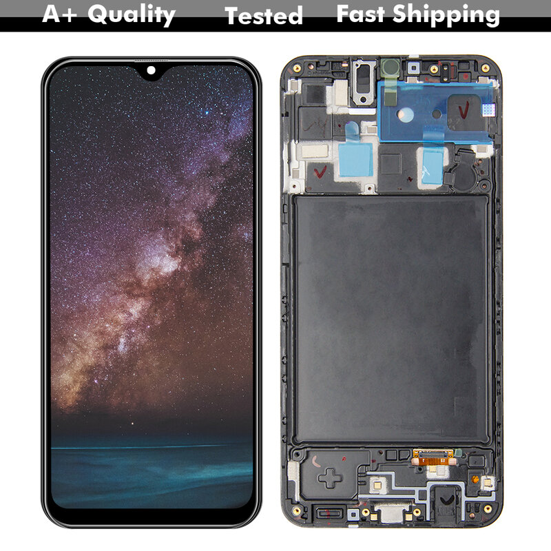 สำหรับ Samsung Galaxy A20 A205 Lcd A205U A205M/DS A205G/DS SM-A205F หน้าจอ LCD Touch Digitizer Assembly ฟรีเครื่องมือ