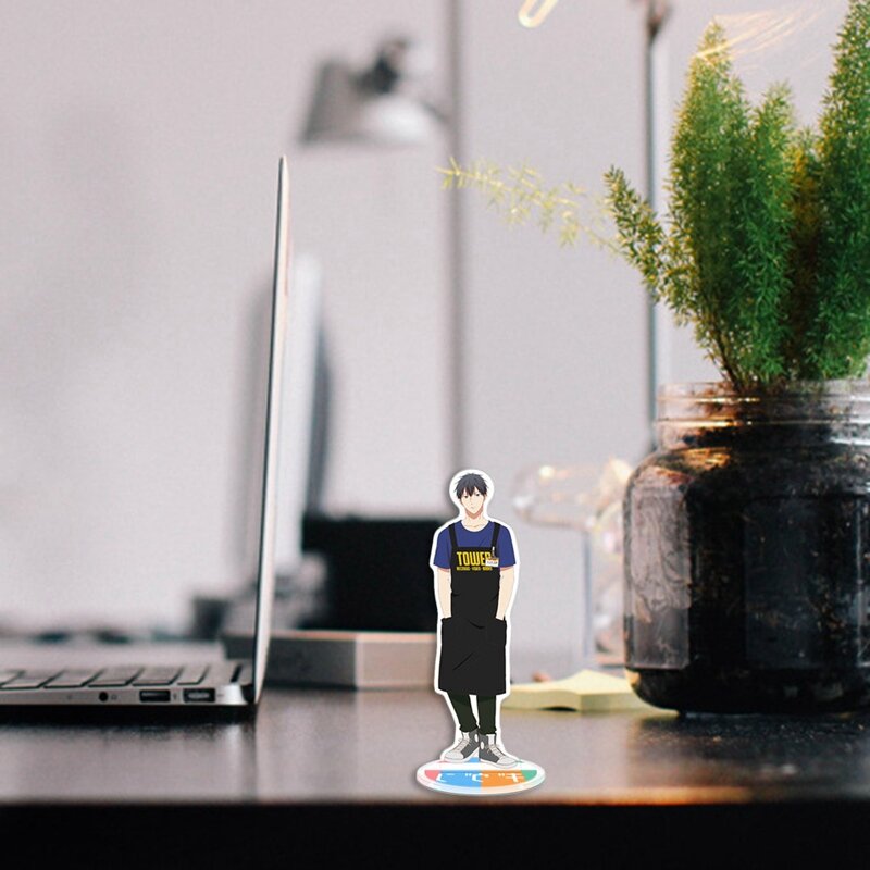 Figurine sur pied en acrylique, personnage de dessin animé donné, modèle de décoration de bureau, papeterie de décoration pour Fans