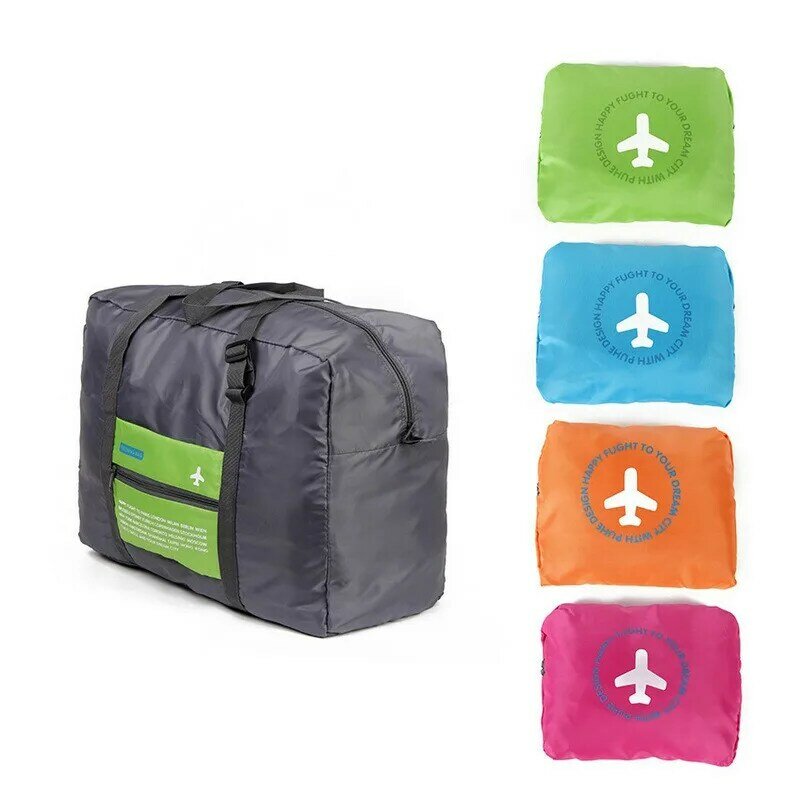2021 Fashionable Oxford Cloth Travel Bags Large Capacity Folding Waterproof Travel Bag Handbag Trolley Travel Stereo Storage Bag