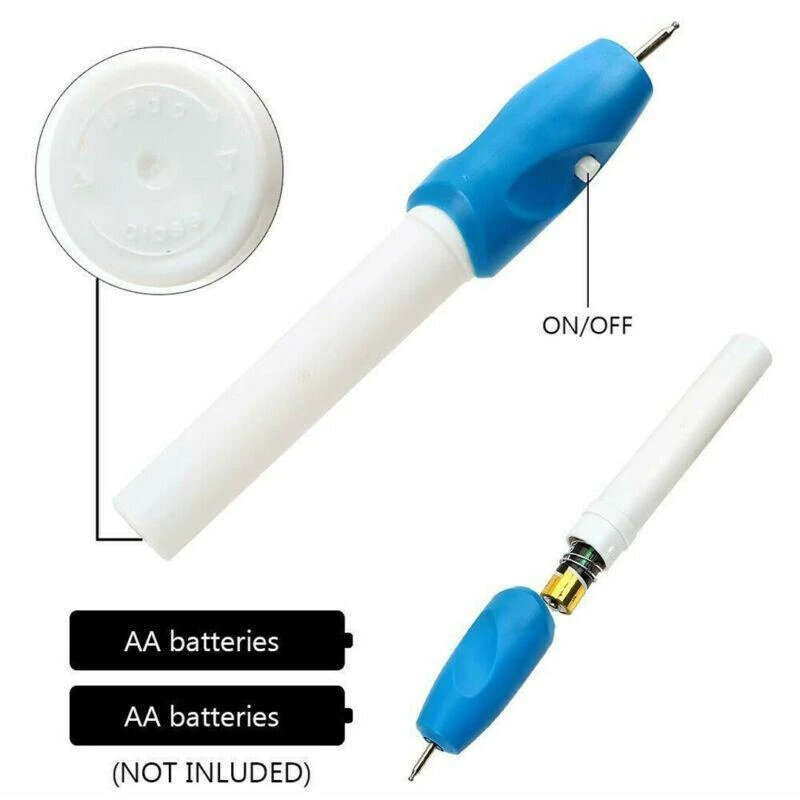 Penna per incisione portatile per fai da te Scrapbooking Cordless elettrico incidere intaglio penna Graver strumenti per metallo legno vetro plastica