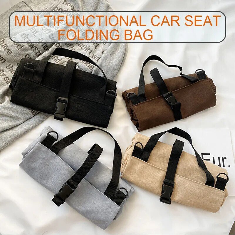 Tool Bag Electrician Pouch Roll Up Tool Bag Roll Multi-Purpose Tool Roll Up Bag Wrench Roll Pouch Hanging Zipper Carrier Tote
