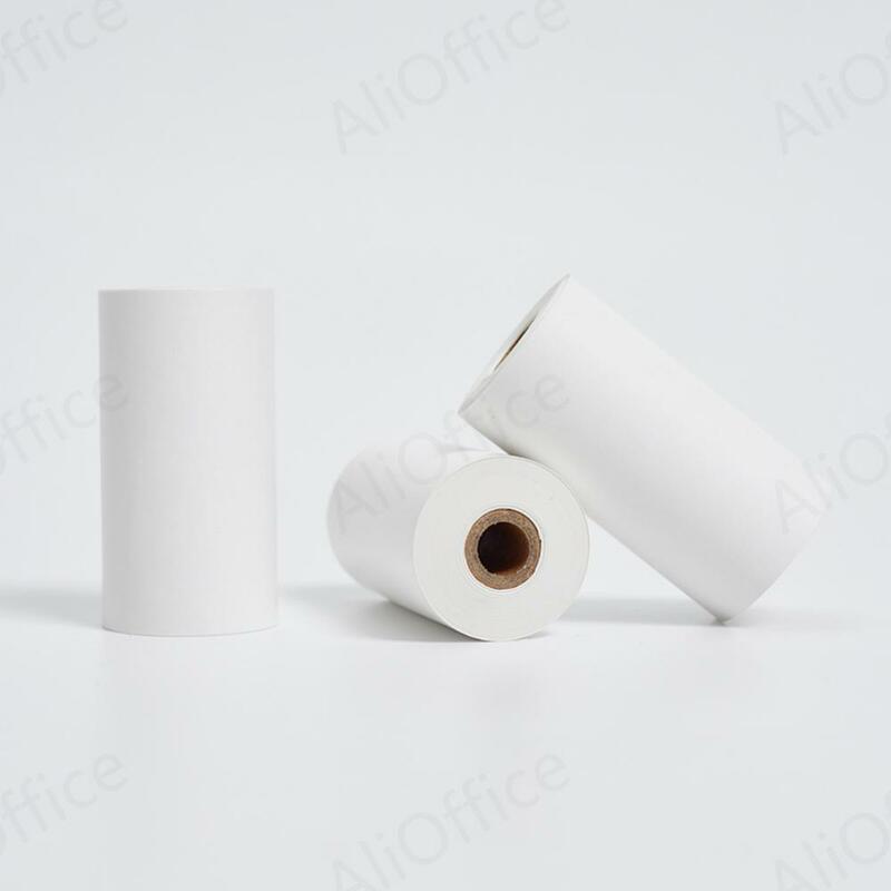 Poooli-papel térmico autoadhesivo Peripage para impresora Papeang, papel autoadhesivo de impresión transparente para impresión fotográfica de teléfono