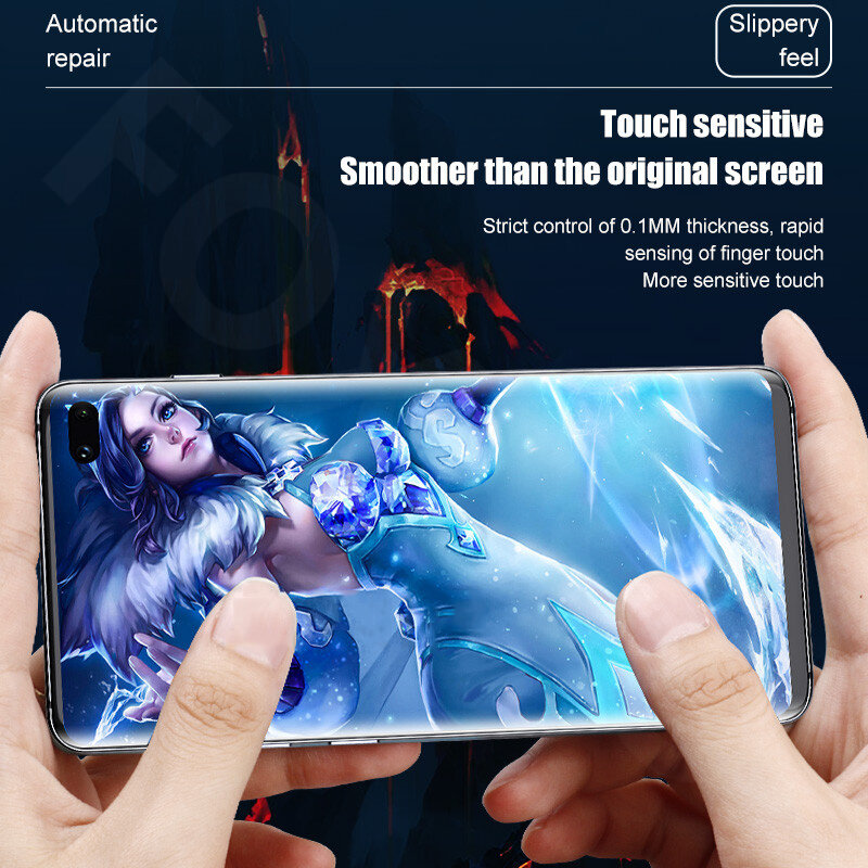 4PCS Hydrogel ฟิล์มหน้าจอสำหรับ Samsung Galaxy S8 S9 S10 Plus S20 FE S21 Ultra สำหรับ Samsung Note 20 10 Screen Protector