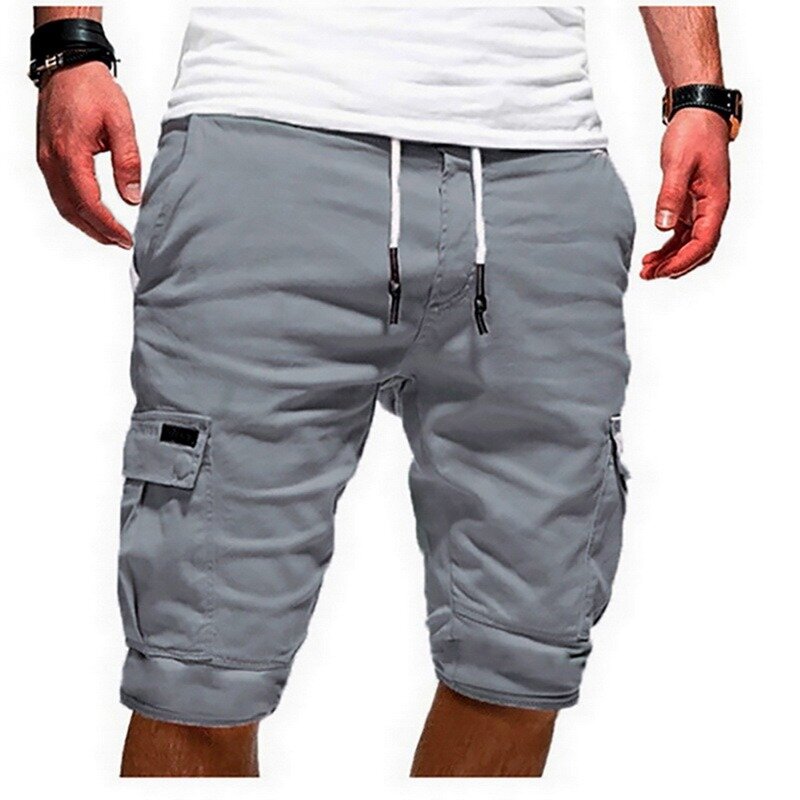 Pantaloncini da uomo pantaloncini Cargo verdi bermuda estivi tasche con patta maschili pantaloncini Jogger pantaloni tattici militari da lavoro Casual 2021