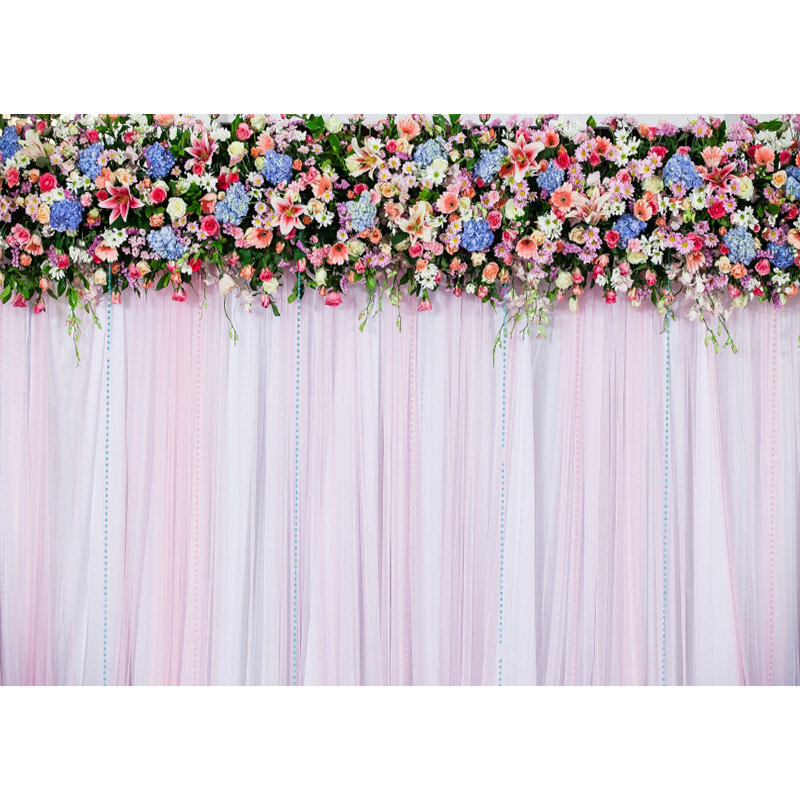 SHENGYONGBAO Виниловый фон для фотографии выполненный на заказ Фотофон по индивидуальному заказу, цветок настенный фон для фотостудии с изображе...