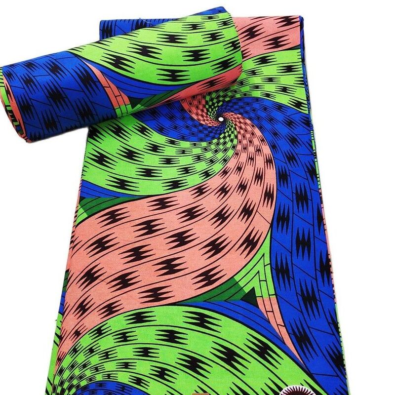 Tela africana 100% algodón, tela de impresión de ankara de cera auténtica, venta al por mayor, tela estampada africana para vestidos