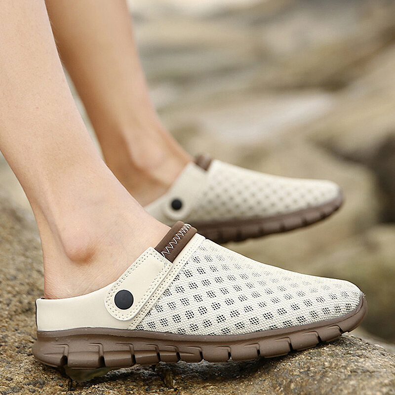 ฤดูร้อนผู้ชายและผู้หญิง Clogs Quick แห้งรองเท้าแตะแบบสบายๆคู่รองเท้าชายหาดรองเท้าแตะรองเท้าแตะ