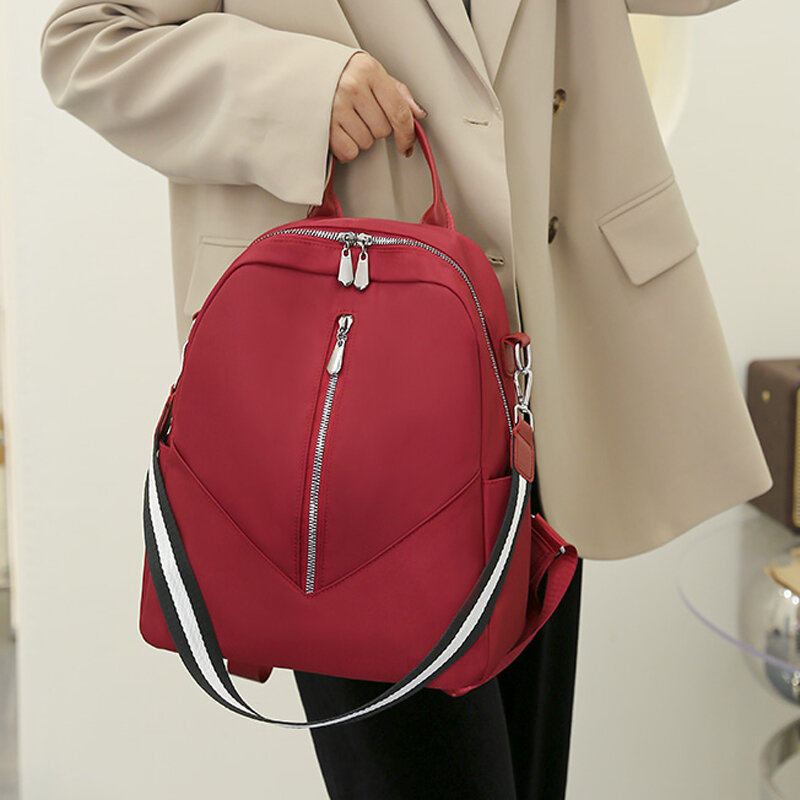 Moda feminina oxford pano mochilas 2021 senhoras designer de grande capacidade ocasional estudante mochilas escolares simples viagem