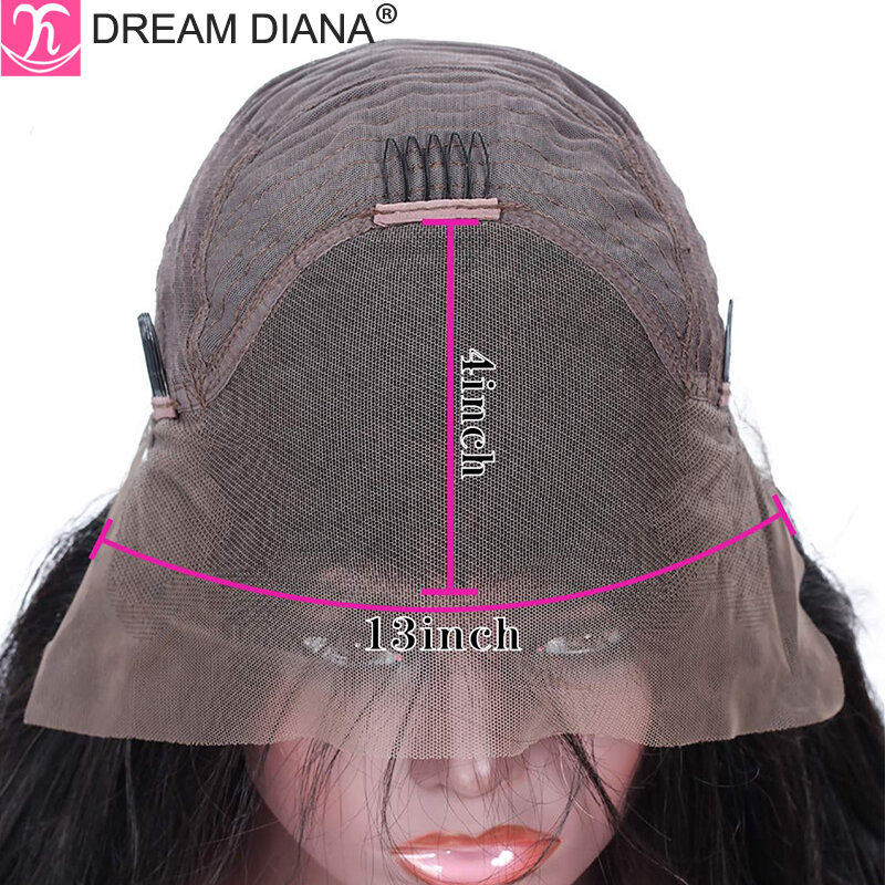 Dreambandana-peruca lace front ondulada ombré, peruca de cabelo 150 humano, frontal com ombré, loiro, densidade de 100%