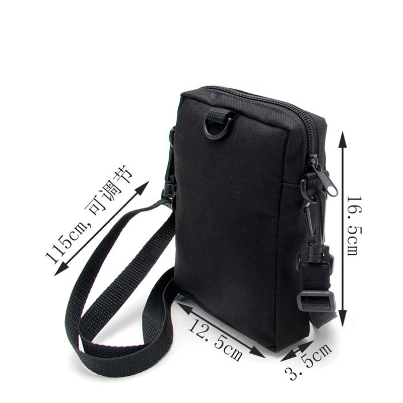 Новая мужская сумка WULI SEVEN, легкая мужская сумка через плечо, модная черная сумка-мессенджер из полиэстера, высококачественные сумки через п...