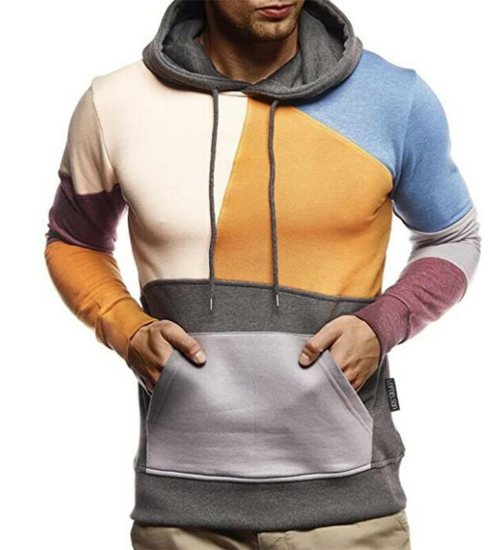 Fashion Brand Men Hoodies Top Autumn Male Splice Pullover Hoodies Mens Sweatshirts Hoodie Clothing