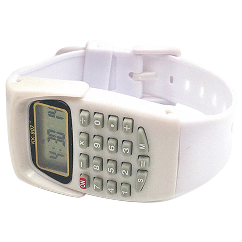 Reloj Digital multifuncional electrónico para niños y estudiantes, pulsera práctica de reloj con calculadora portátil para examen de moda