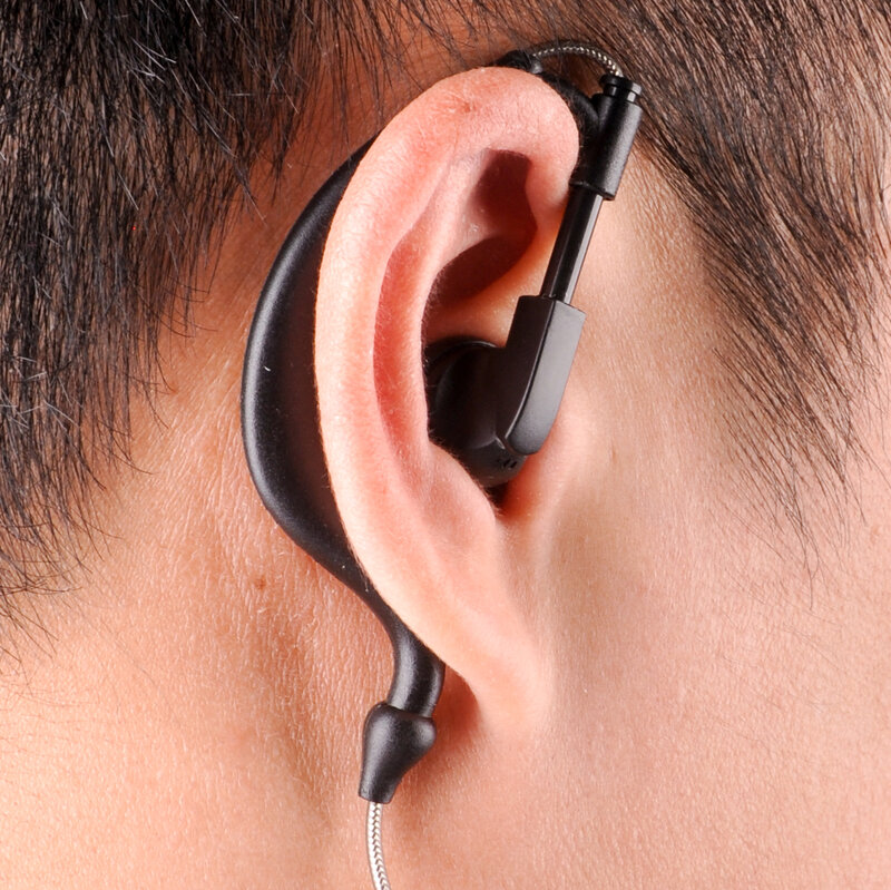 Walkie talkie Baofeng earphone uv 5r earbuds PTT with mic in ear hook headphone k port two way radio headset uv-5r bf-888s