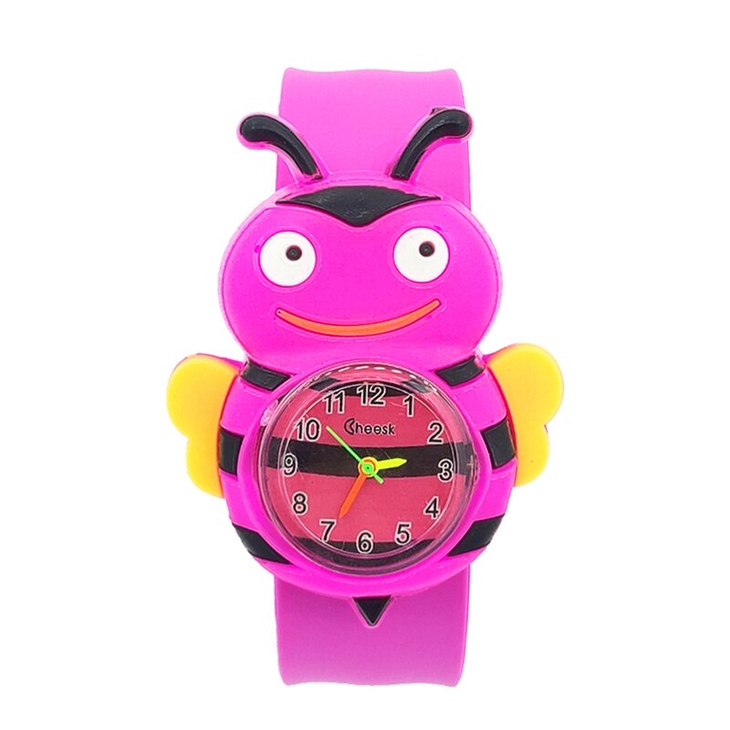 子供かわいい蜂のおもちゃ子供のためのガールクリスマスギフト小学校の学生時間時計子供腕時計誕生日ギフト
