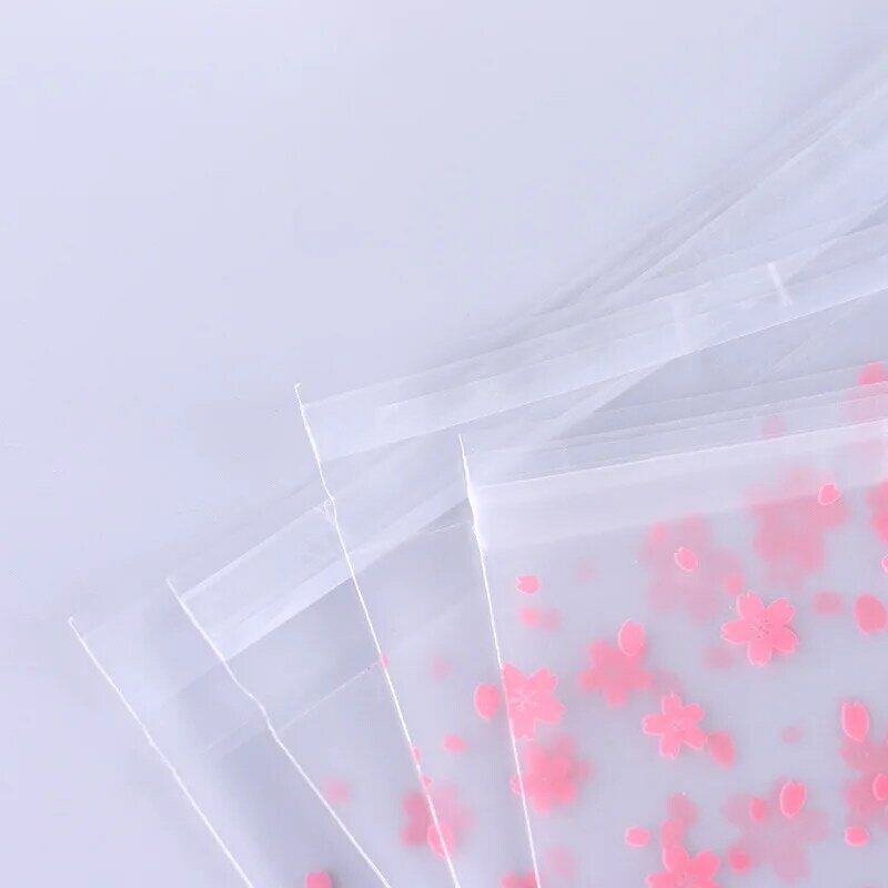 Bolsa de plástico transparente para caramelos, bolsas de almacenamiento para almacenamiento de alimentos frescos, ideal para bodas, cumpleaños, 100 Uds.