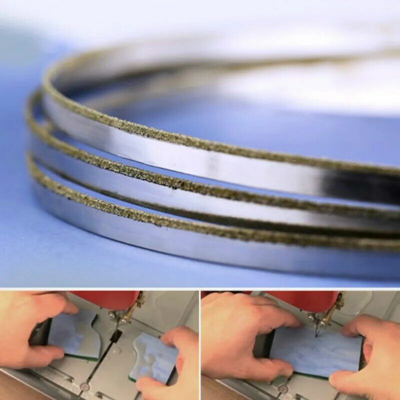 ステンレス鋼バイメタル鋸刃940ミリメートルシームレス円形ダイヤモンドバンドを切断するための鋸刃グラファイトガラス石