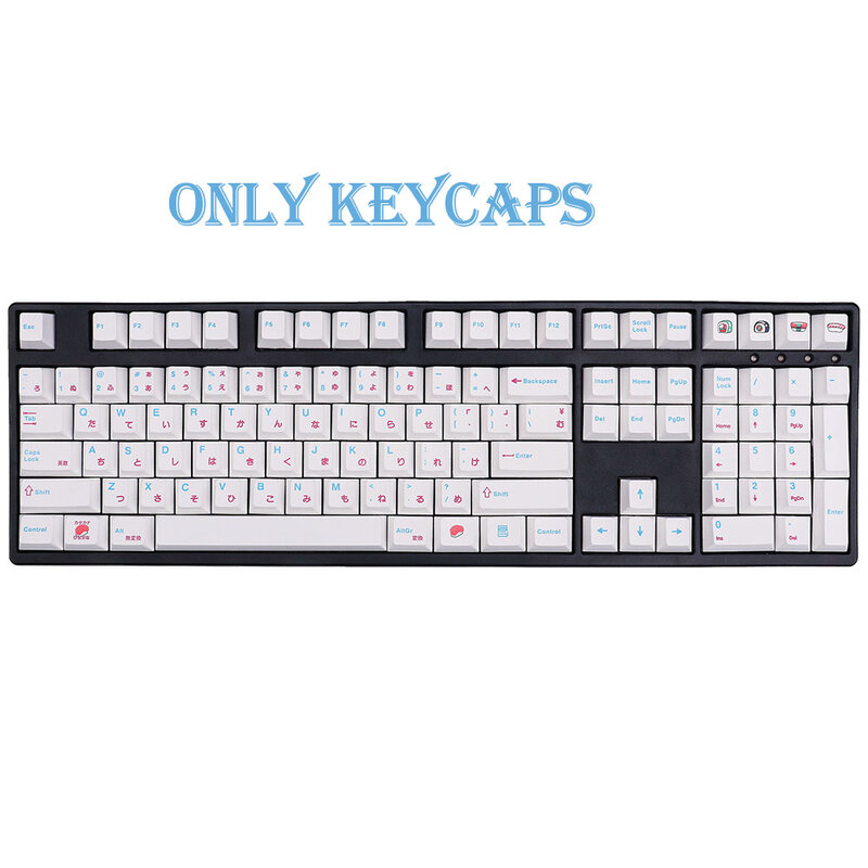 135 مفتاح PBT Keycap صبغ الفرعية الكرز الشخصي تخصيص أغطية المفاتيح اليابانية ل Cherry MX التبديل لوحة المفاتيح الميكانيكية