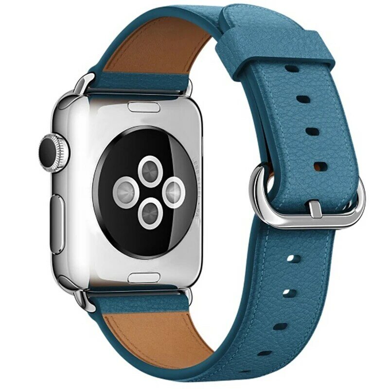 Pulseira de couro para apple watch band 4 3 44mm 42mm pulseiras iwatch 38mm 40mm pulseira esportiva correa apple watch 5/4/3/2/1