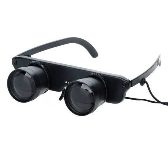 3X28 이중 안경 스타일 야외 낚시 쌍안경 광학 안경 낚시 쌍안경 돋보기 측정 도구 안경