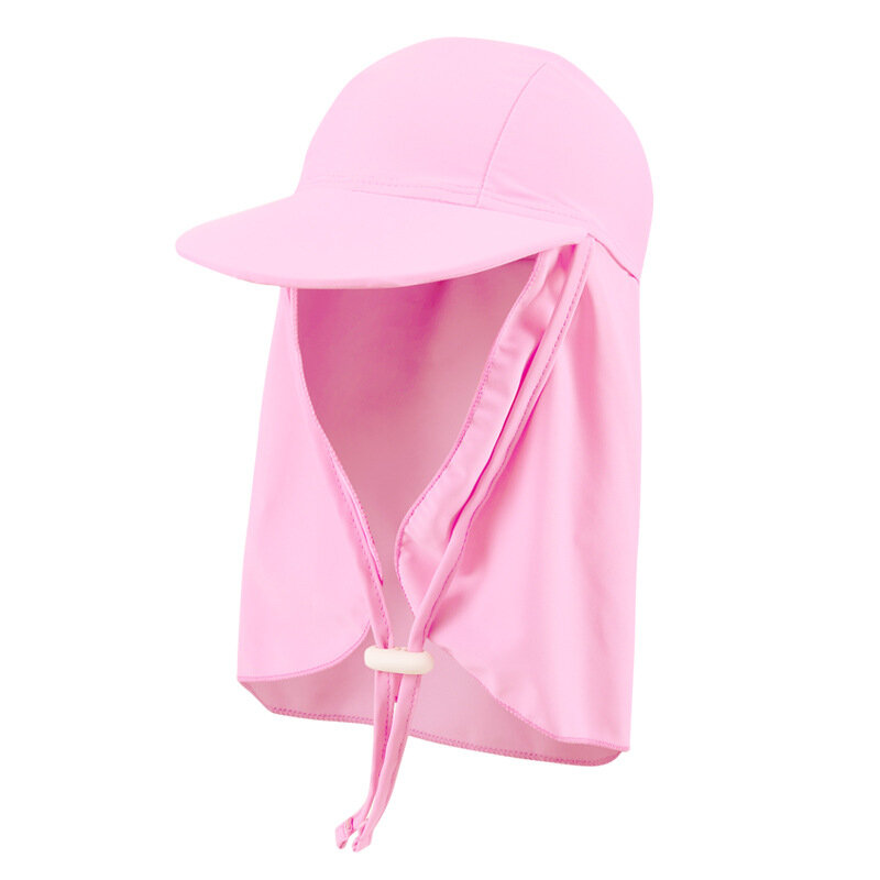 5-12Y เด็กเด็กชายหญิง Sun หมวกใหม่2020เด็กว่ายน้ำหมวกคอหมวกป้องกัน Spf 50 + หมวกว่ายน้ำสำหรับสาว G-jx13