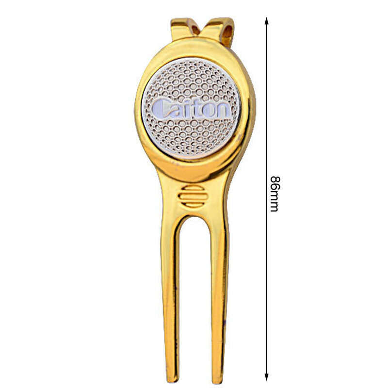 Golf Divot Repair Tool with Ball Marker, A Unique and Multi-Functional Zinc Alloyed Metal Golf Accessory
