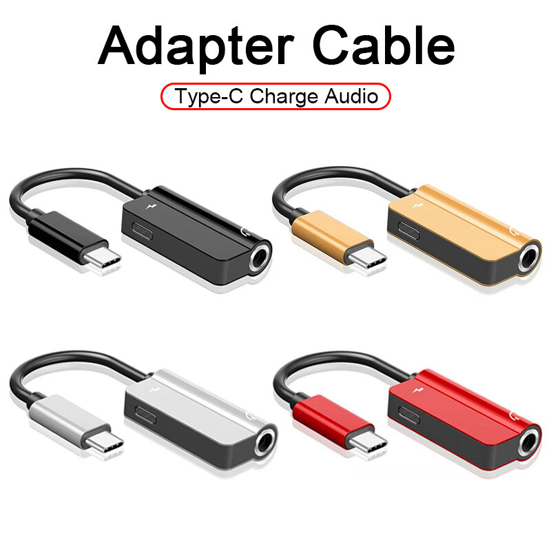 Type C 3.5mm Aux Headphones Adapter Audio Cable For Samsung S21 S20 Fe Xiaomi Redmi Note 10 Huawei P30 Android Phone Accessories