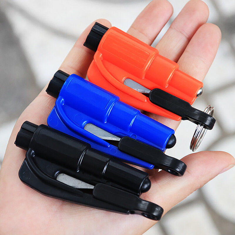 Multi-Purpose Spring Type Car Safety Hammer Mini Hand Tools Glass Window Breaker Escape Hammer Outdoor Emergency Rescue Tool