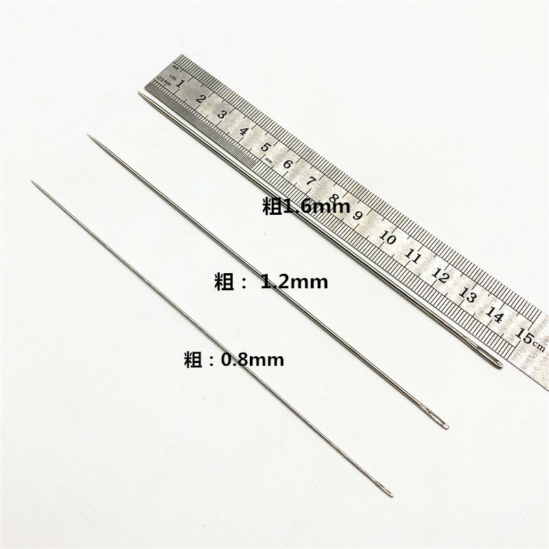 5 agulhas longas dos pces/15/18cm agulha grande do olho para costurar agulhas estofando de confecção de malhas