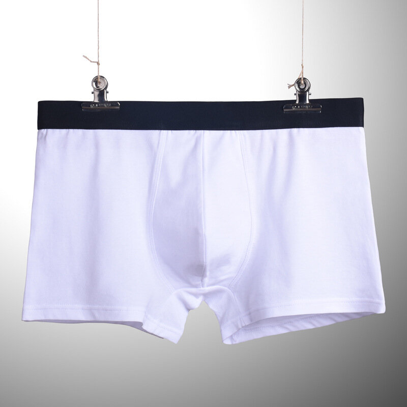 4 pçs/lote cuecas masculinas de algodão boxer cueca boxer respirável homem sólido confortável marca shorts jdren