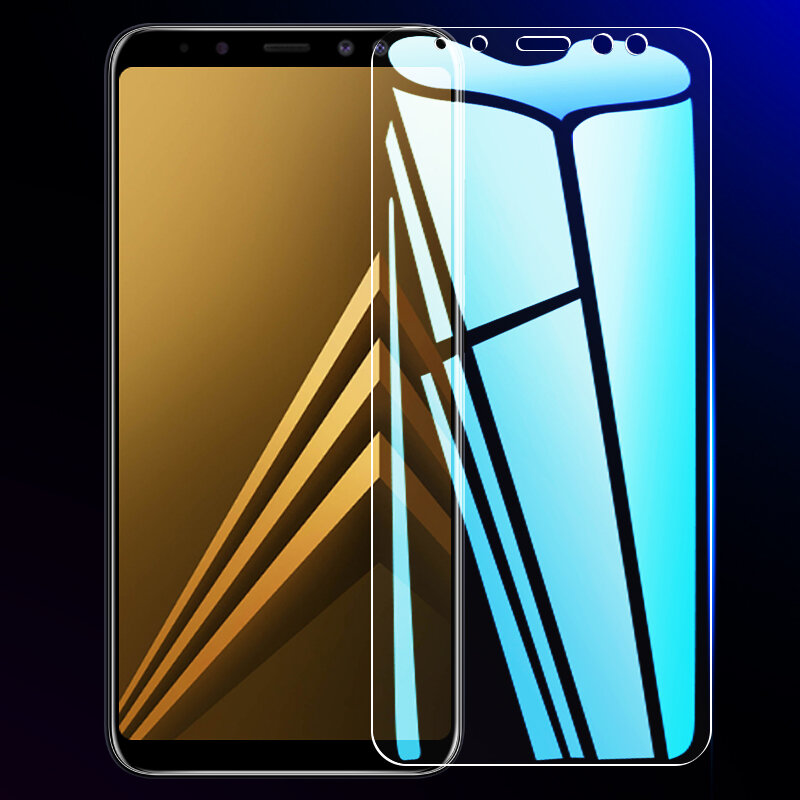 Закаленное защитное стекло 3 шт. для Samsung Galaxy A6 A8 J4 J6 Plus 2018, Защитное стекло для экрана Samsung A5 A7 A9 2018, стекло
