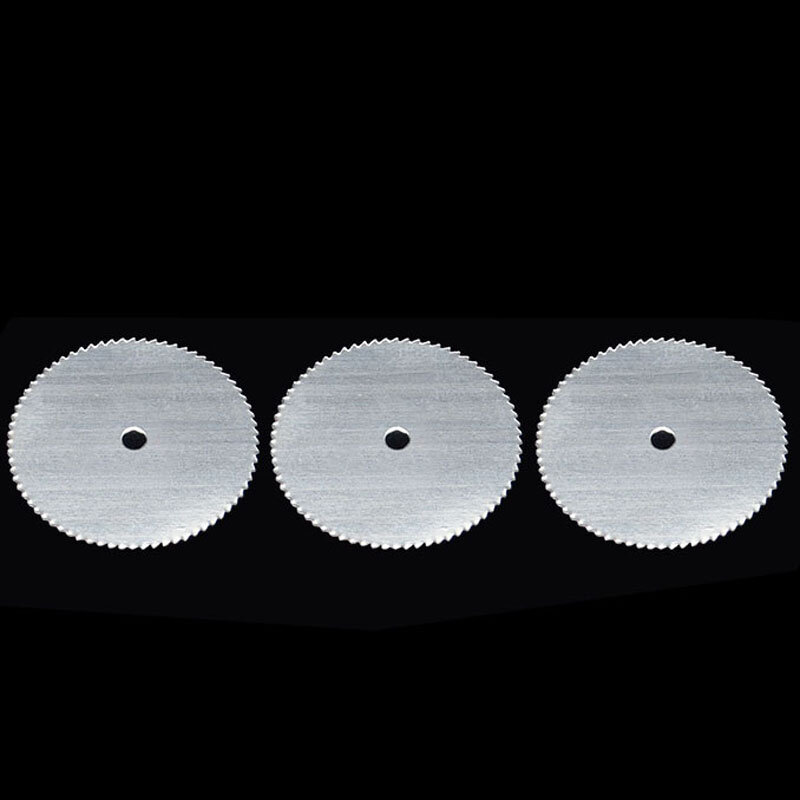 Disco de corte de Metal de acero inoxidable con 1 Mandril para herramientas rotativas Dremel, disco de corte de 16, 18, 22, 25 y 32mm, 5 unids/set por juego