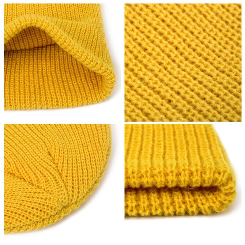 Bonnet tricoté en Melon pour femme et homme, bonnet court côtelé, couleur unie, chaud, Hip-hop, unisexe, à la mode, hiver
