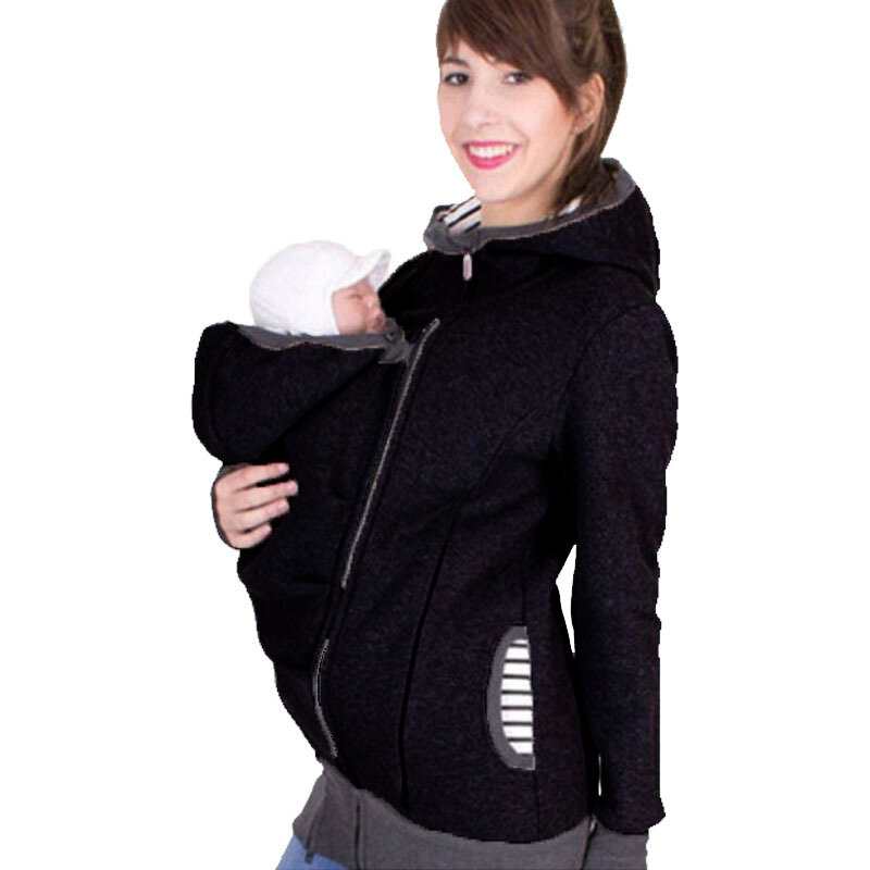 Толстовка для беременных толстовки для беременных женщин утепленный свитер для мам пальто для грудного вскармливания зимняя куртка Одежда...