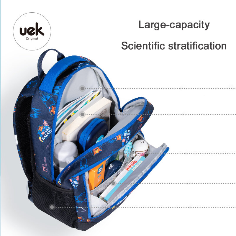 Детский рюкзак с милыми узорами, школьный ранец для мальчиков и девочек, водонепроницаемая учебная сумка для учеников начальной школы
