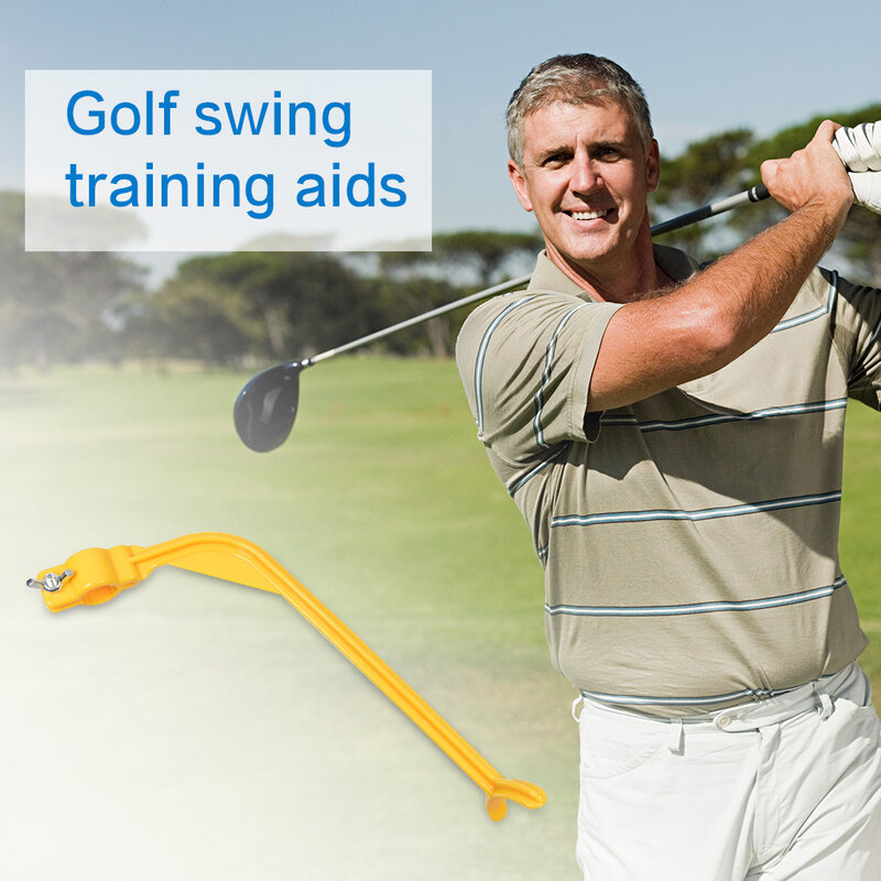 Entrenador de Swing de Golf para principiantes, alineación de gestos, Guía de práctica de palos de Golf, Ayuda de entrenamiento de muñeca correcta por gestos, 1 Uds.