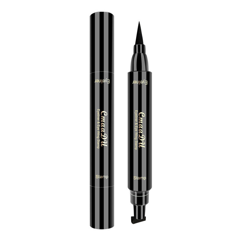 2021 matita per Eyeliner Quick Dry impermeabile doppia testa nero lunga durata liquido matita per trucco occhi moda donna strumenti cosmetici