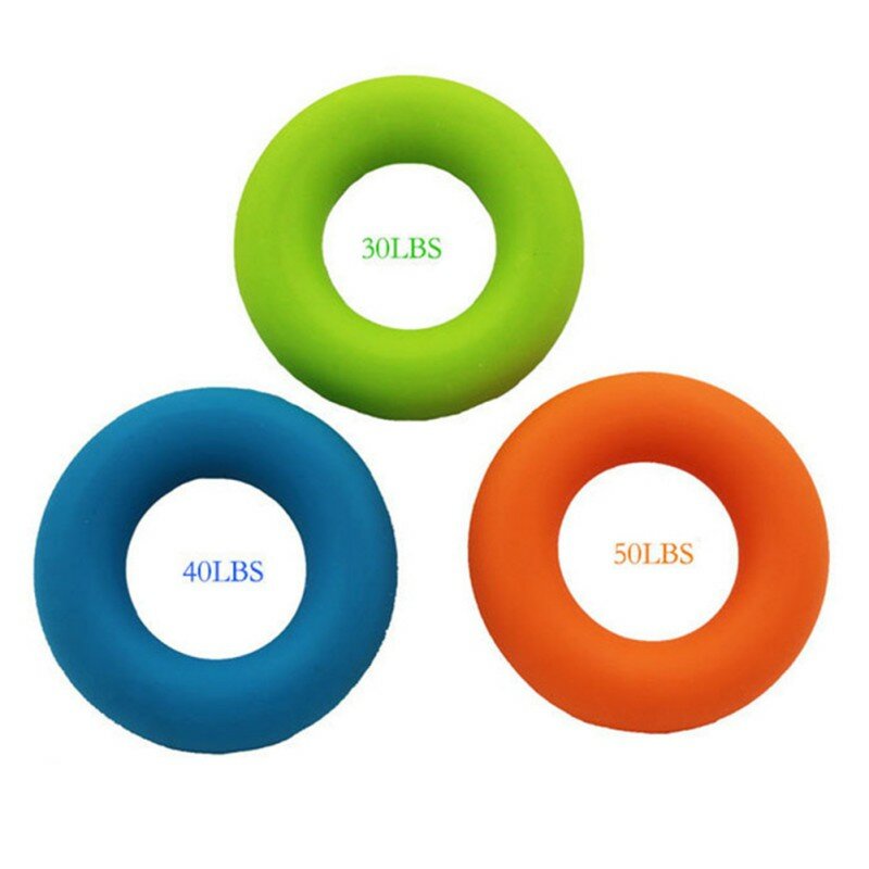 Silicone Gel Portable Hand Grip Gripping Ring Carpal Expander Finger Trainer Grip Strength Rehabilitation Stress Ring Ball 2020