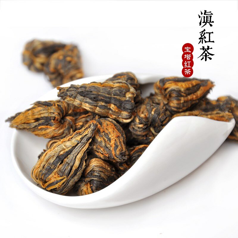 Té chino negro Yunnan hecho a mano, pequeña TORRE ROJA, Pagoda Dianhong, té chino negro, 2021g, 100