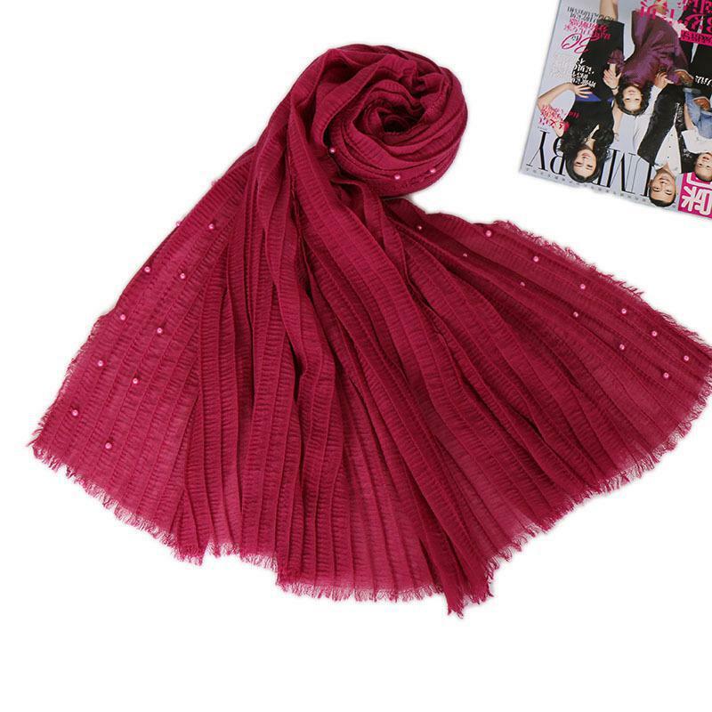 Cotton and linen Shawl Scarf Stole Bandanas Muslim Hijab High Quality Head Wrap Plain Cotton  200cm*90cm