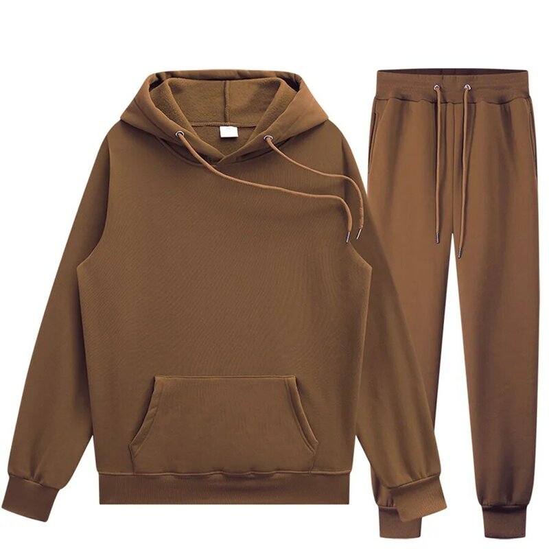 Masculino e feminino primavera velo roupas esportivas masculino e feminino casual hoodies casal terno jogging moda pulôver preto S-3XL