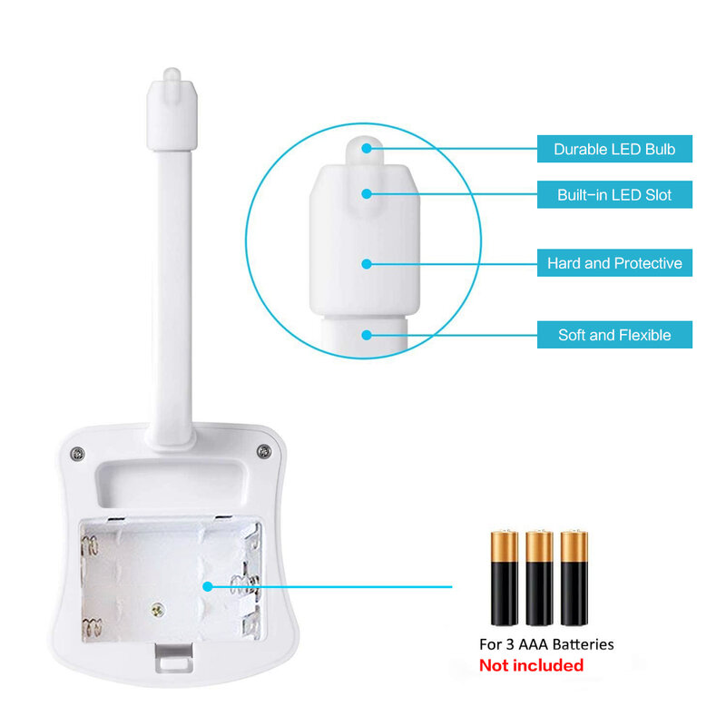 Lampu Malam WC Lampu Toilet PIR Sensor Toilet Duduk Lampu Malam Cerdas Sensor Gerak Kamar Mandi LED 8 Warna Backlit Otomatis