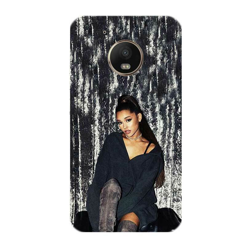 Ariana Grande AG – coque en caoutchouc souple, imprimé arc-en-ciel, pour Motorola Moto G7 Power G6 G5 G5S E4 E5 Plus G4 Play