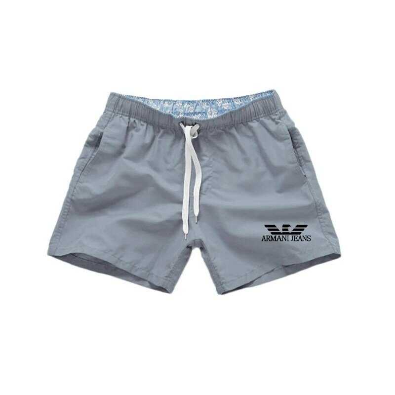 Pantalones cortos de playa para hombre, shorts deportivos de secado rápido para correr y fitness, para verano