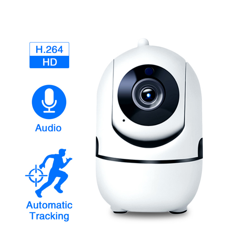 Cámara de seguridad IP YCC365 plus para el hogar, dispositivo de vigilancia inalámbrico con seguimiento automático, wifi, 1080P, Monitor de bebé