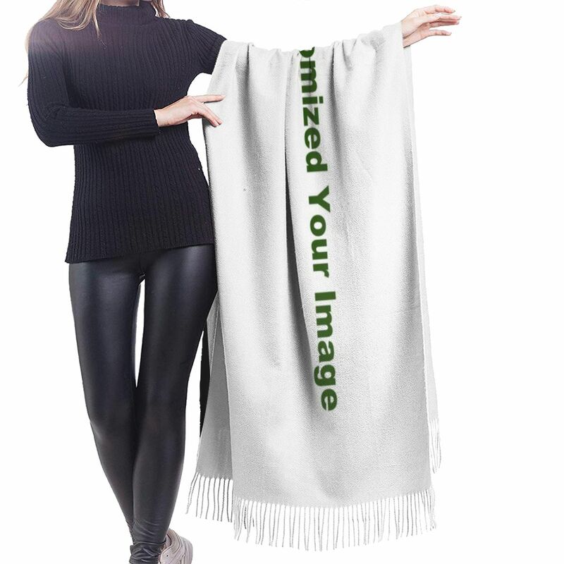 Noisydesigns personalizado sua imagem logotipo feminino cachecol poliéster 196*68cm longo senhoras xale foulard femme atacado bufanda mujer