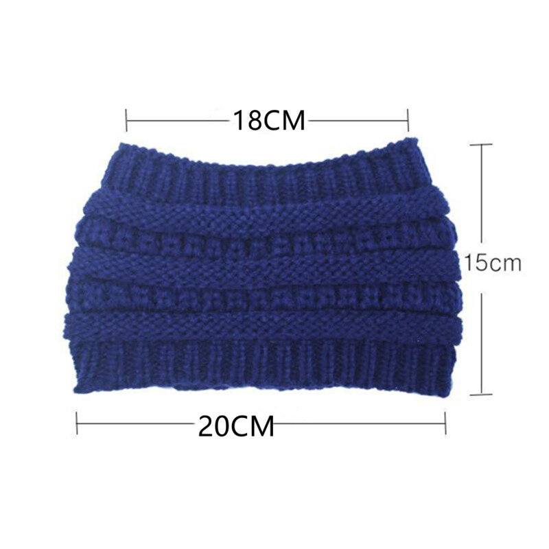 ถัก Headbands ฤดูหนาวอุ่น Headbands สำหรับผู้หญิงสายโครเชต์ Turban Headband ของขวัญ Warm Fuzzy หนาถัก Headwrap หมวกหมวก