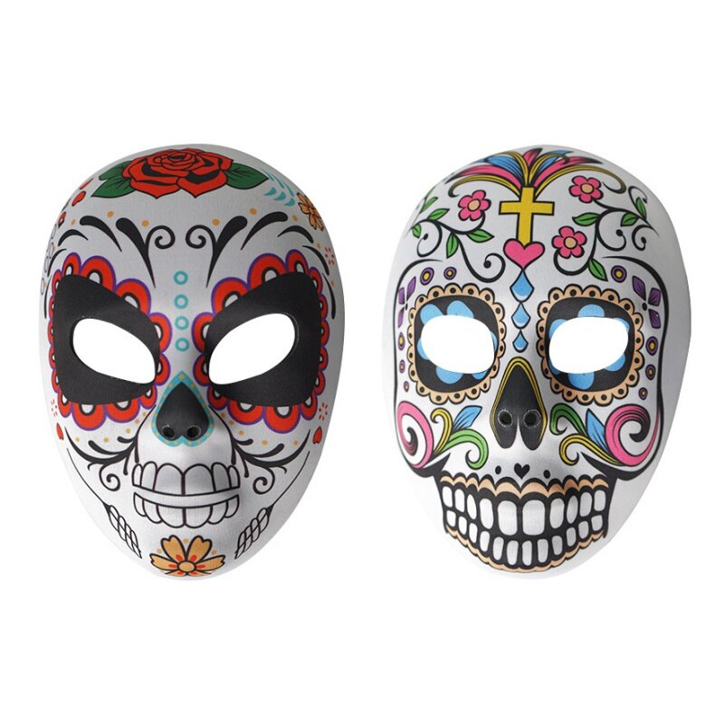 Accesorios de disfraces de Halloween que combinan con todo, máscara de Calavera, ropa de escenario y accesorios, máscara del Día de los muertos, fiesta