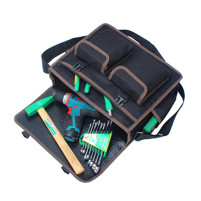 Multifunction Waterproof Oxford Canvas Hand Tool Storage Carry Bags Portable Pliers Metal Toolkit Parts Hardware Parts Organizer