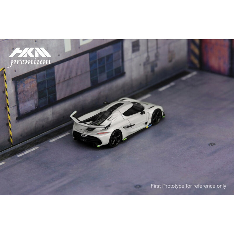 HKM Premium 1:64 Koniseg Jesko Agera R Edición limitada de aleación Diorama Super Car Collection miniatura Carros Juguetes