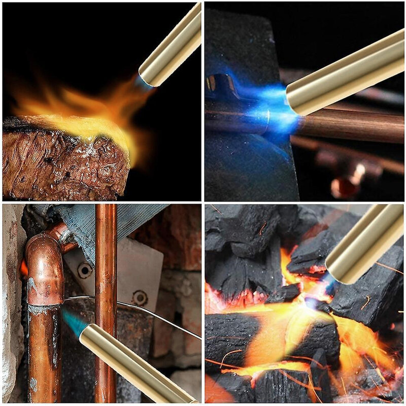 Boquillas de soldadura portátiles, boquilla de quemador de llama de aleación de aluminio y cobre multiusos para tuberías, aire acondicionado y calefacción